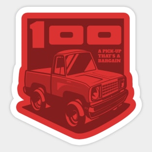 Bright Red - D-100 (1978 - Ghost) Sticker